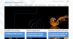 Desktop Screenshot of decisionframeworks.com